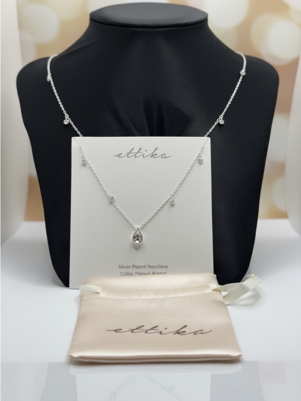 Ettika Silver Plated Pendant Necklace